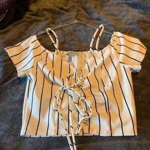 Off Shoulder Crop Top